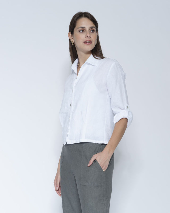 Blueberry Tailored Shirt, White