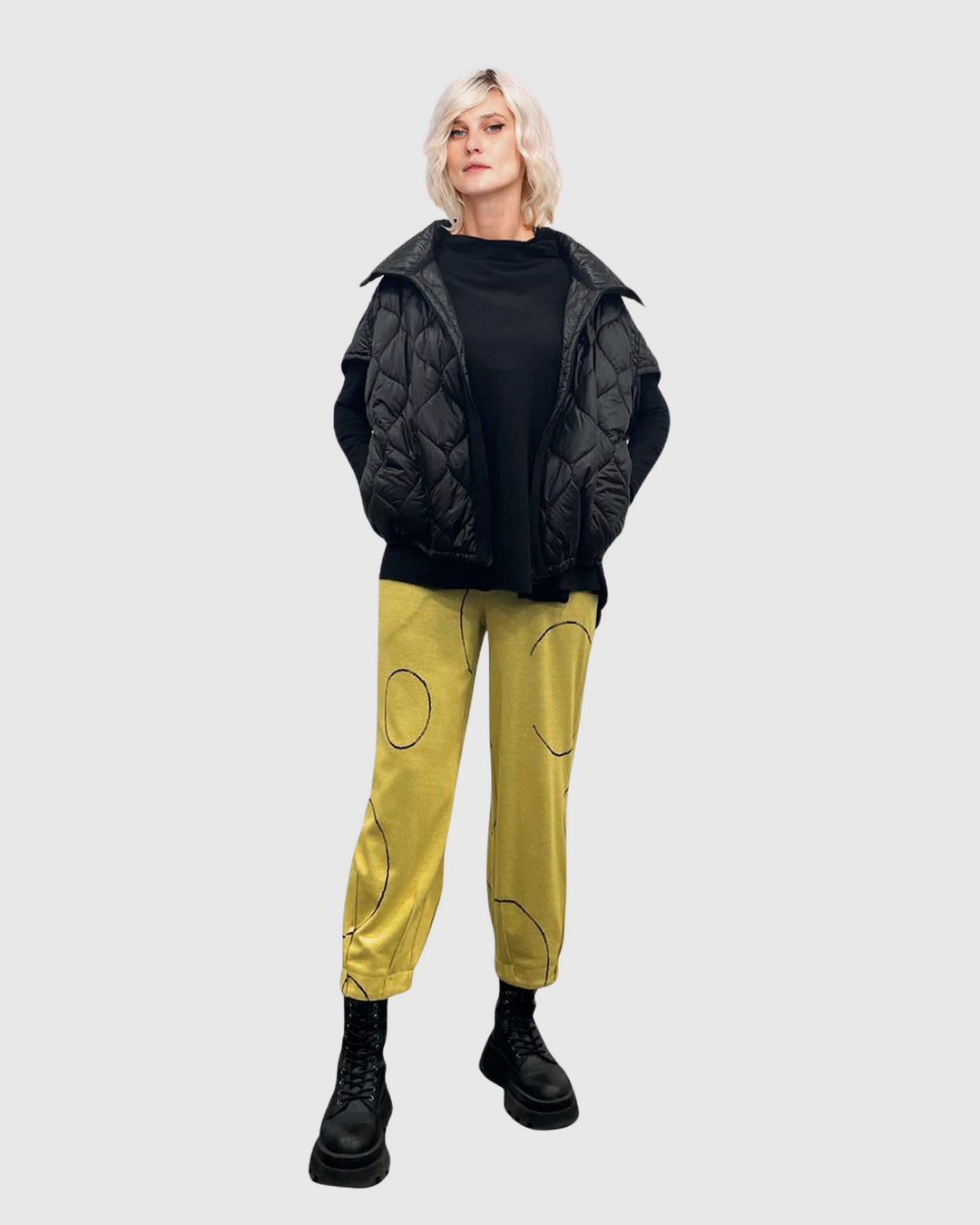 Ozai N Ku Soluna Knit Trouser, Lemon