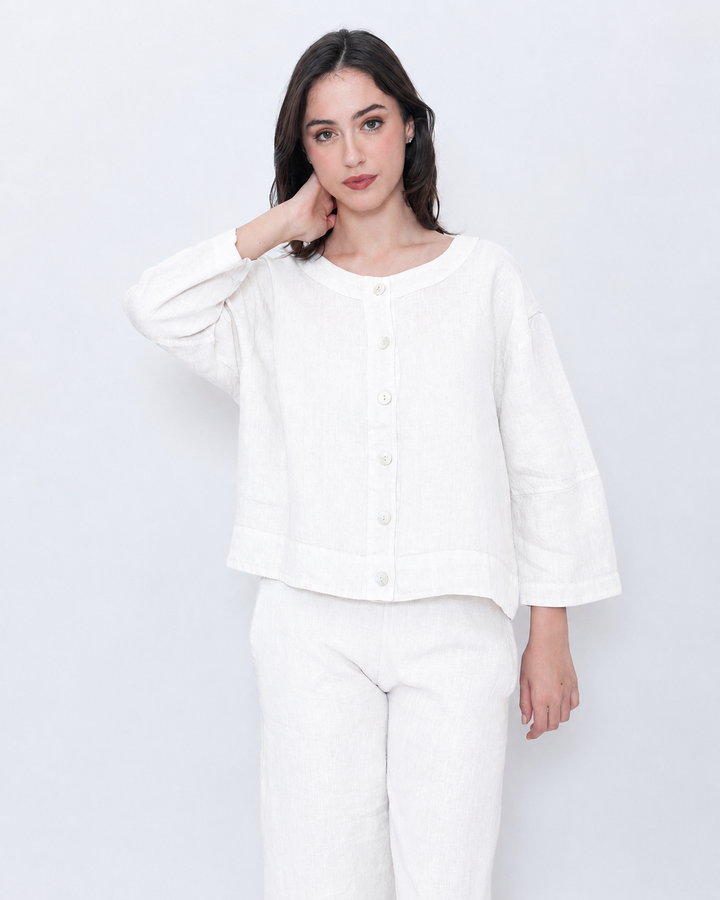 Blueberry Prim Jacket, White