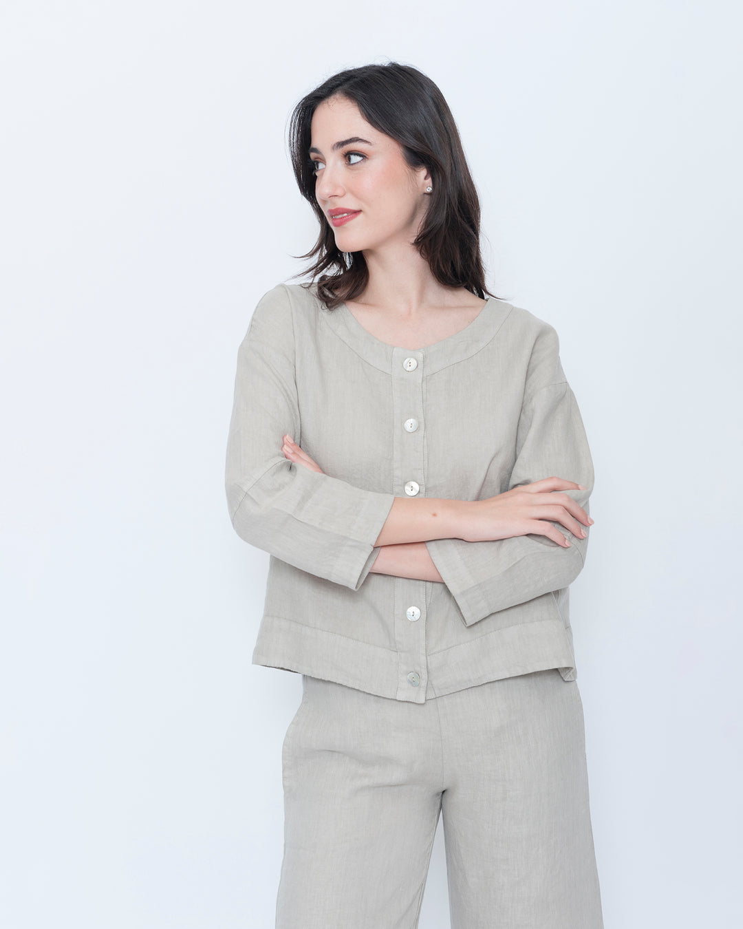 Blueberry Prim Jacket, Beige