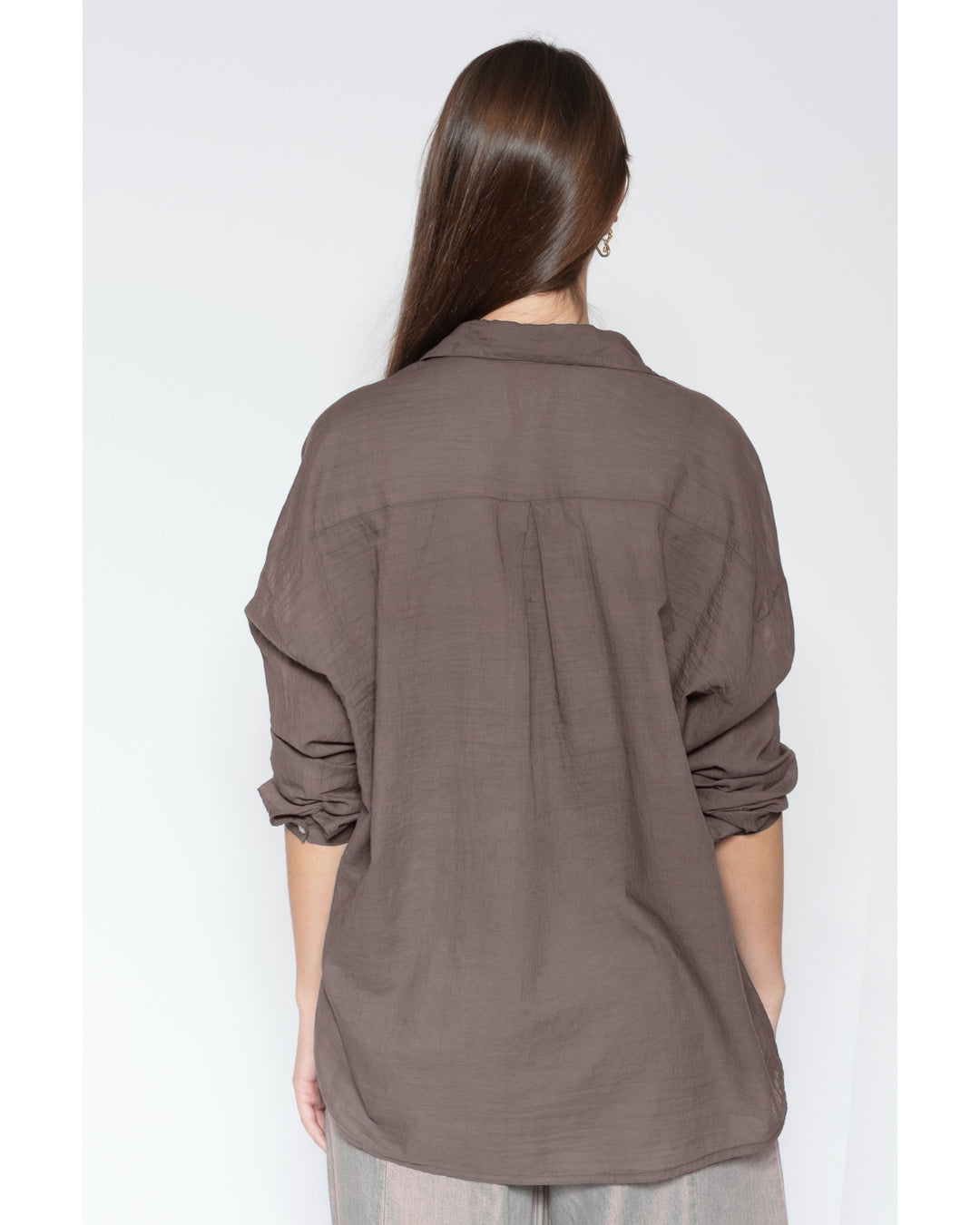 Blueberry Airy Shirt, Latte