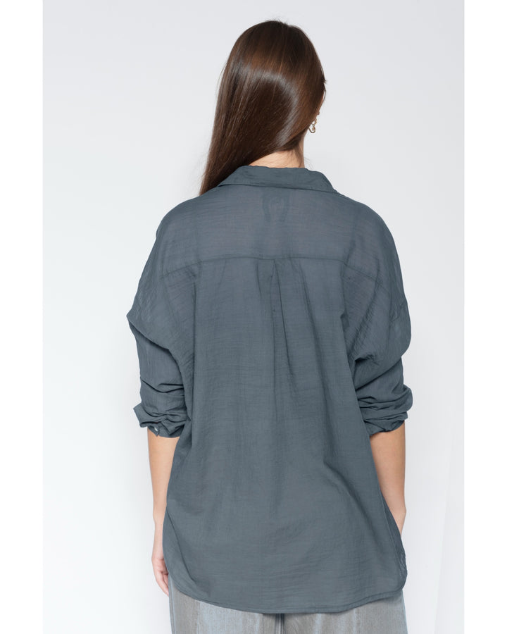 Blueberry Airy Shirt, Slate