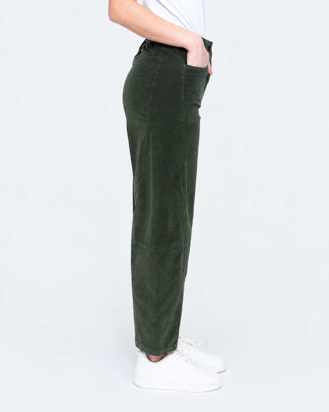 Blueberry Cord Tulip Trouser, Moss