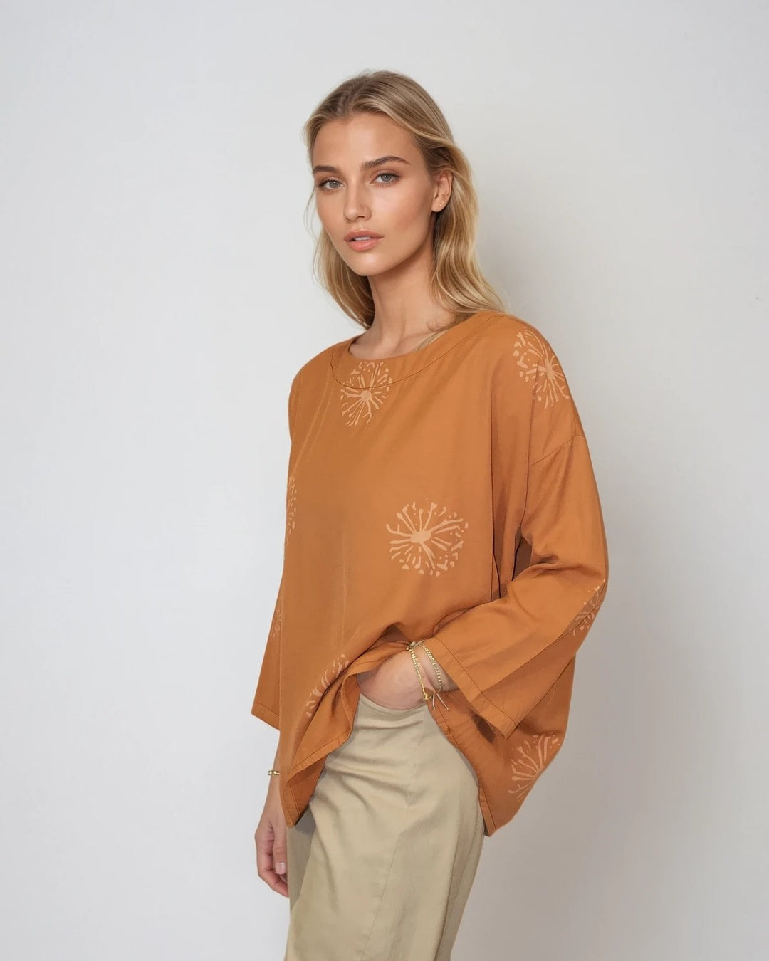Blueberry Sunray Tunic, Amber