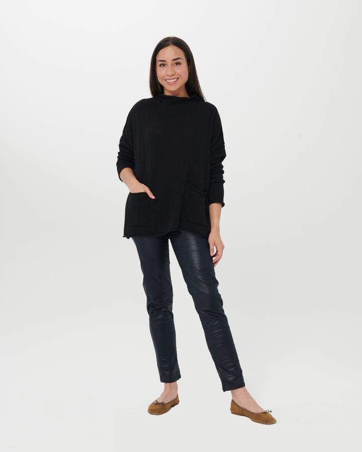 Ozai N Ku Techie Sweater Top, Black