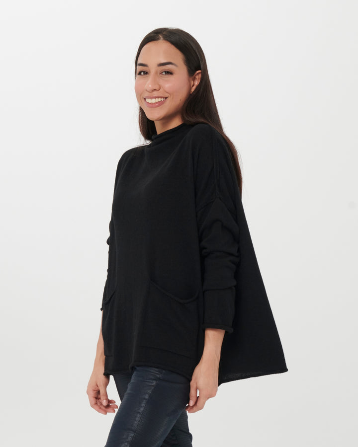 Ozai N Ku Techie Sweater Top, Black