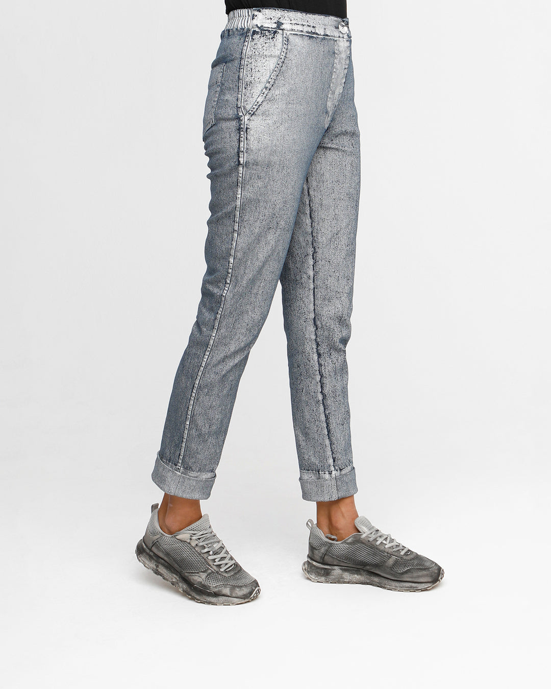 Ozai N Ku Glam Pants, Silver Blue