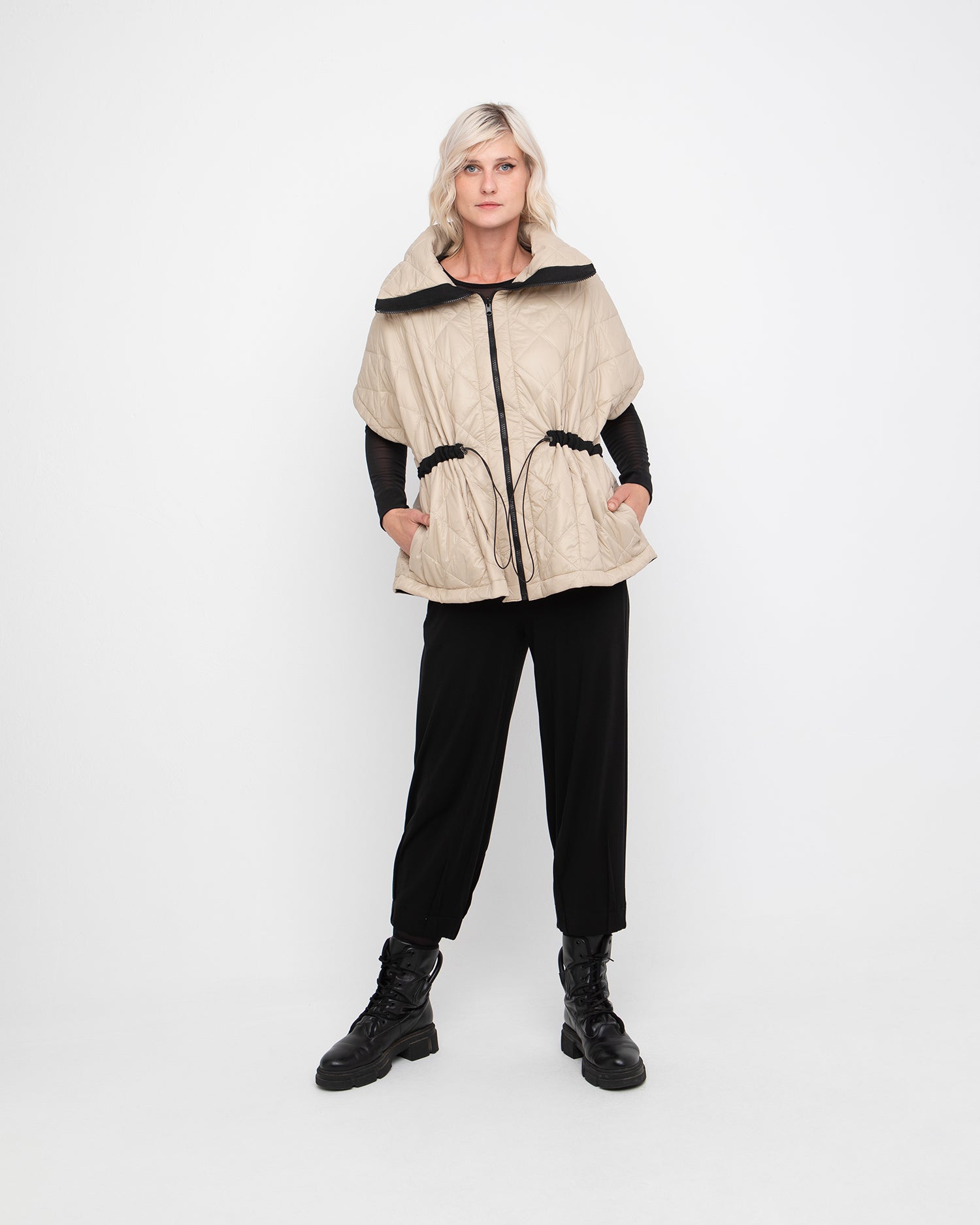 Ozai N Ku Alcatraz Jacket, Beige – Alembika U.S.