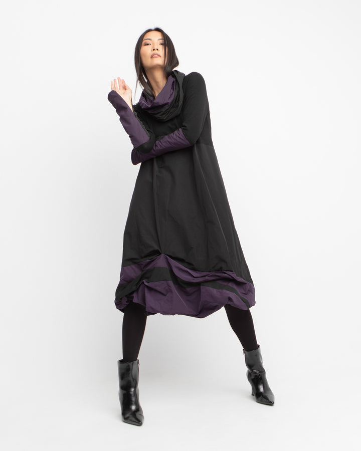 Ozai N Ku Aurora Dress and Cowl, Purple