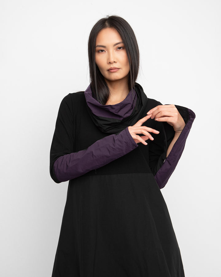 Ozai N Ku Aurora Dress and Cowl, Purple