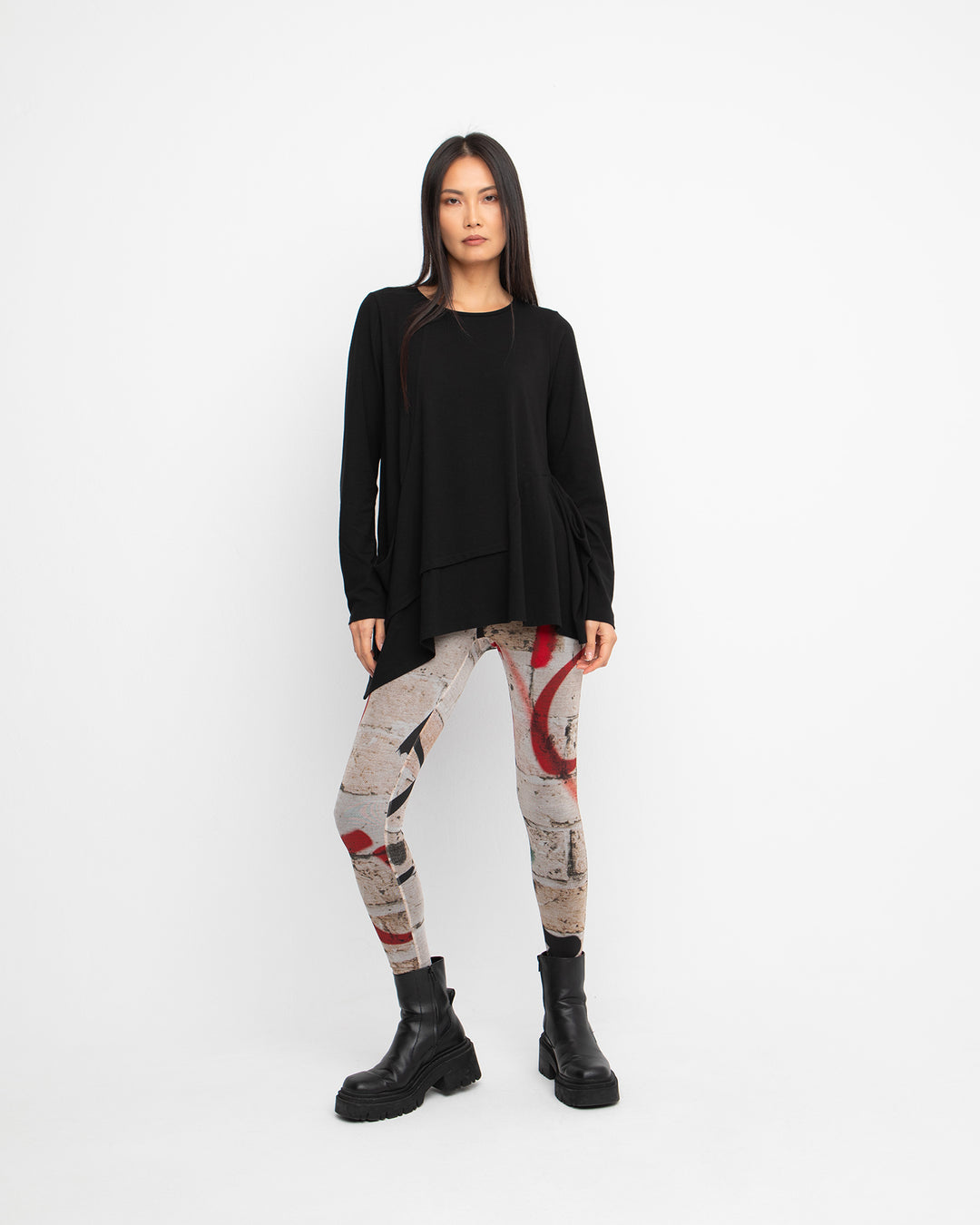 Ozai N Ku Krylon Leggings, Graffiti