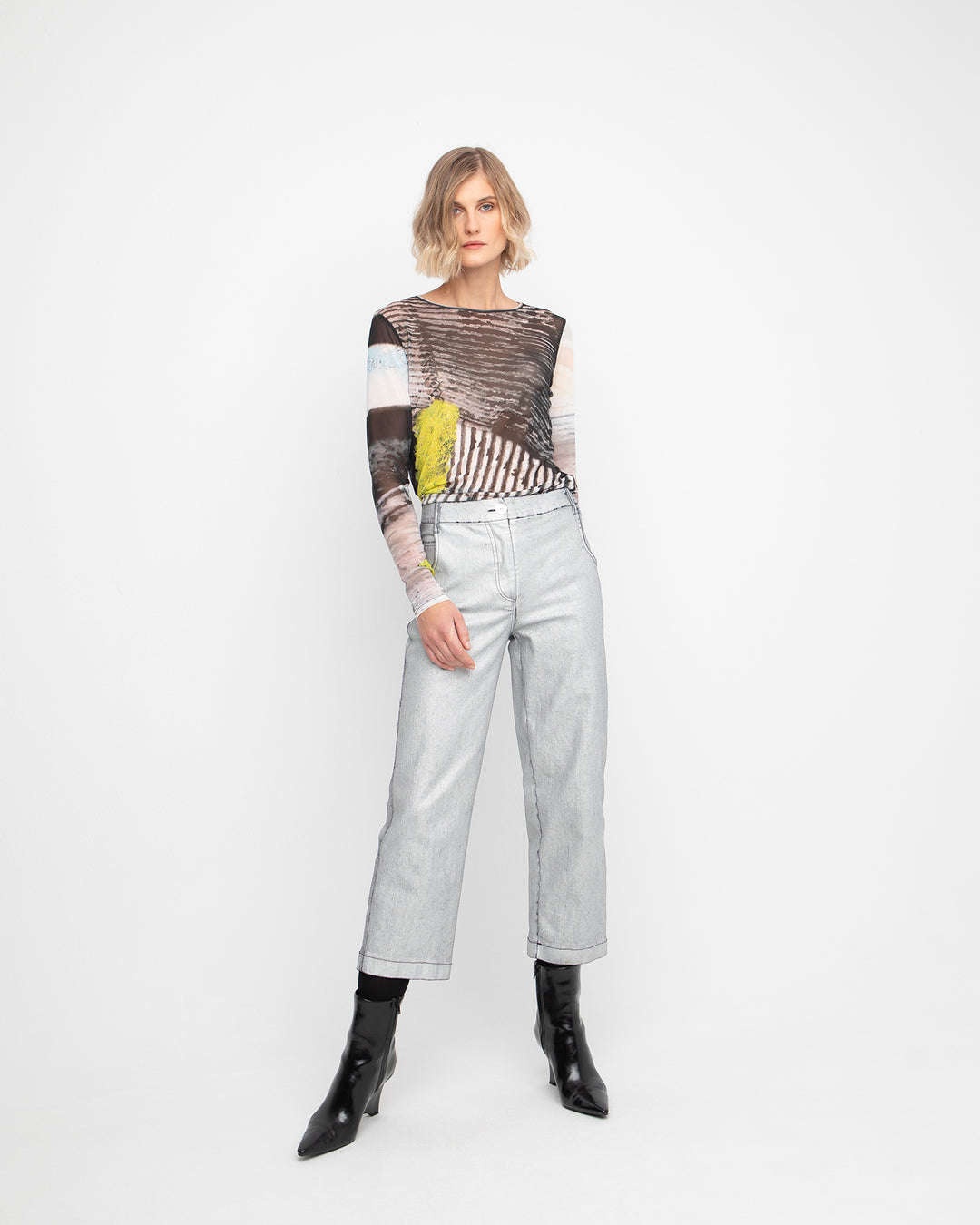 Ozai N Ku Space Jeans, Silver