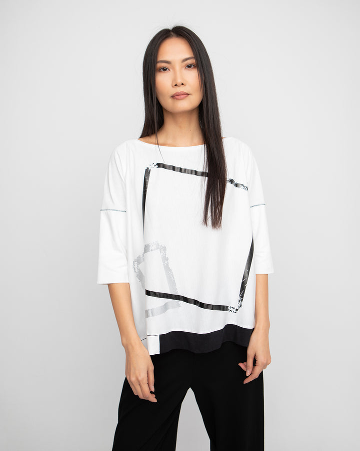 Ozai N Ku Cube Tee, White