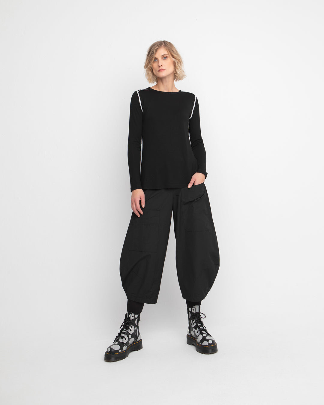 Ozai N Ku Puff Pants, Black