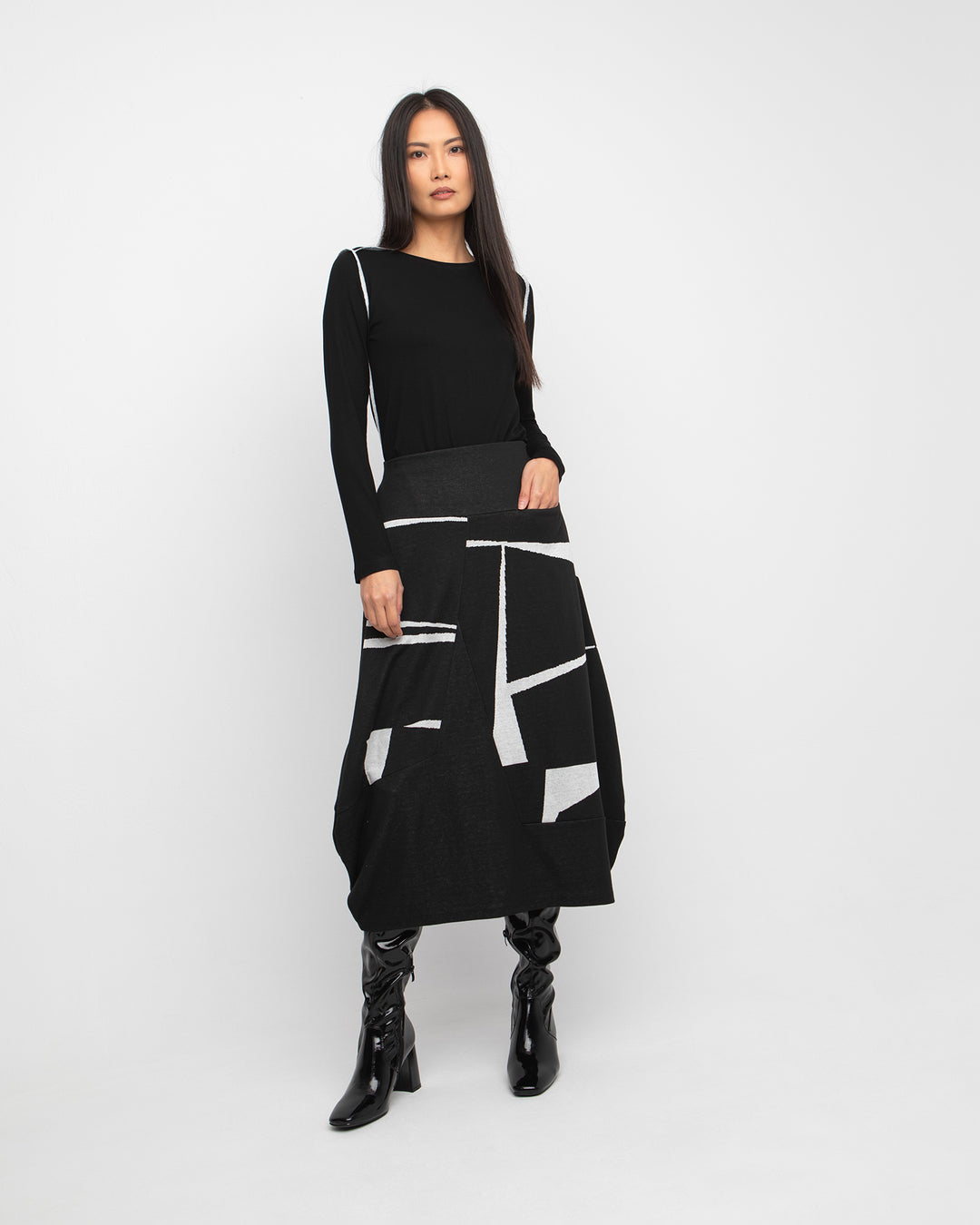 Ozai N Ku Cocoon Skirt, Mirrors