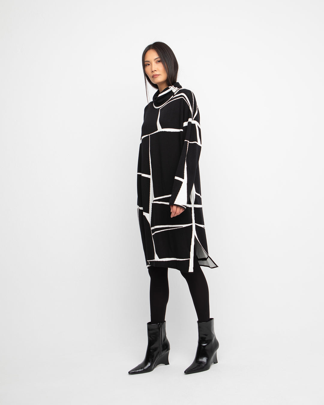 Ozai N Ku Inferno Sweater Dress, Off White