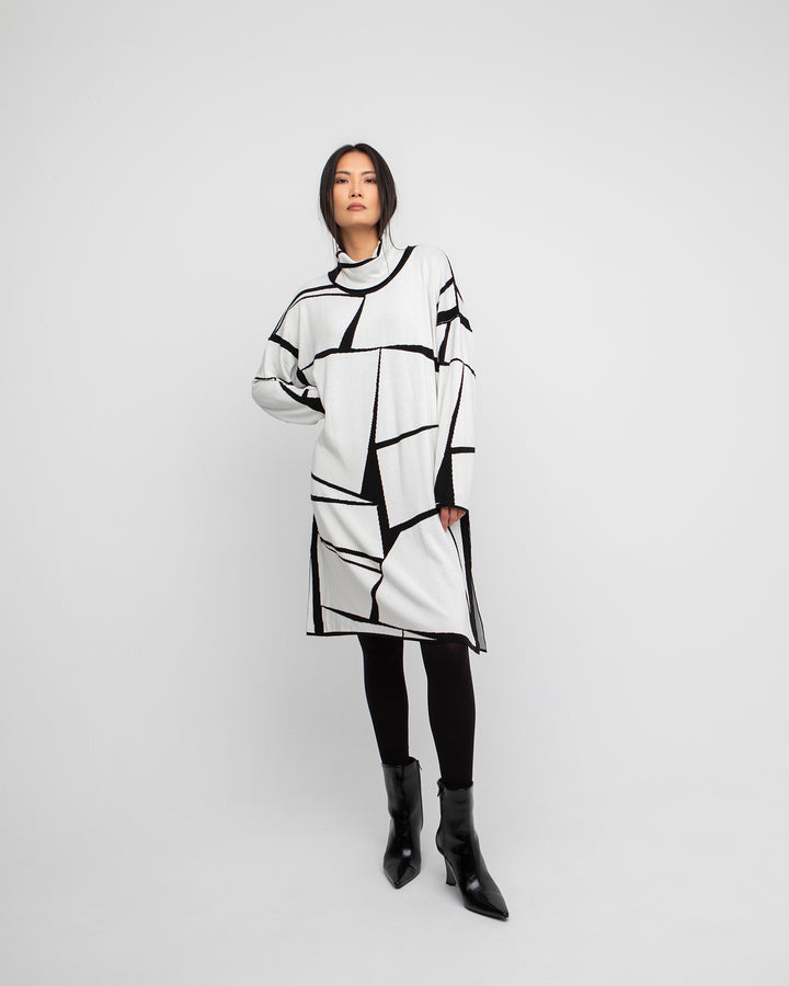 Ozai N Ku Inferno Sweater Dress, Off White