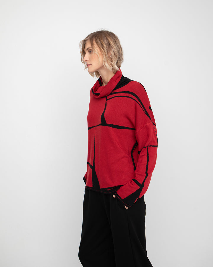 Ozai N Ku Babylon Sweater, Red