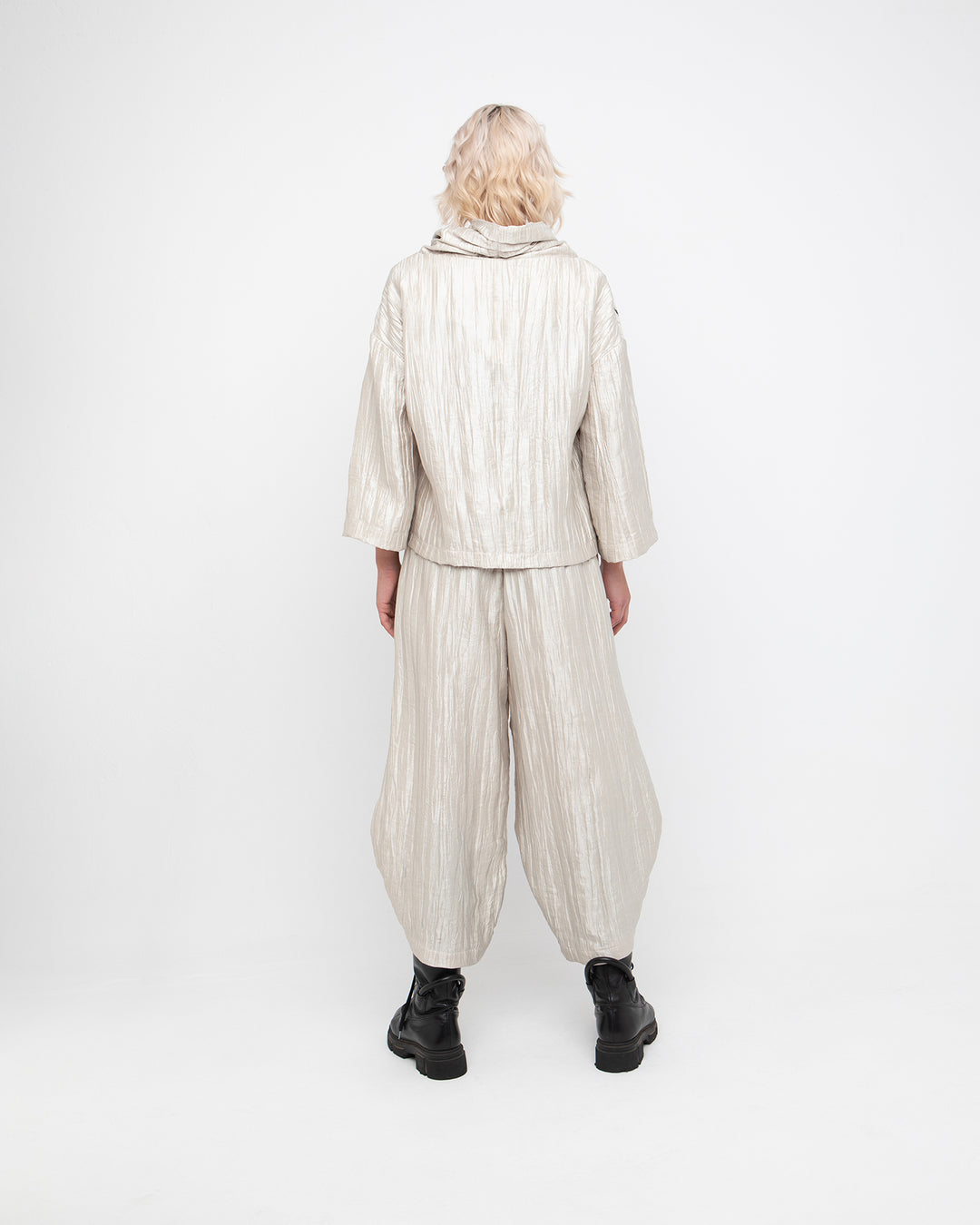 Ozai N Ku Rora Shimmer Trouser, Ivory