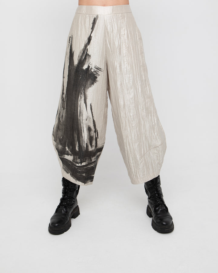 Ozai N Ku Rora Shimmer Trouser, Ivory