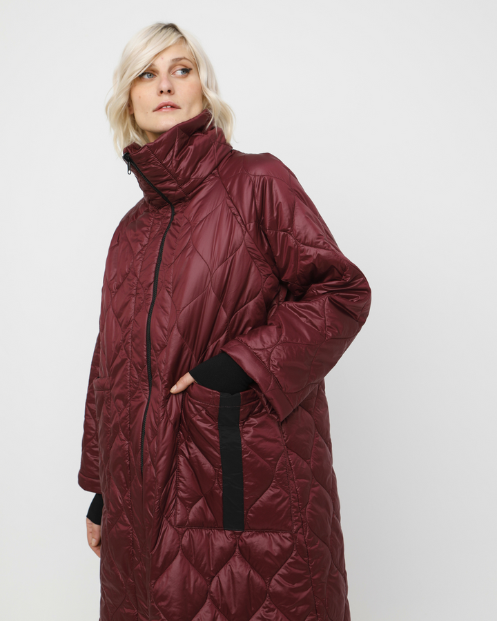 Ozai N Ku Stormborn Puff Coat, Burgundy