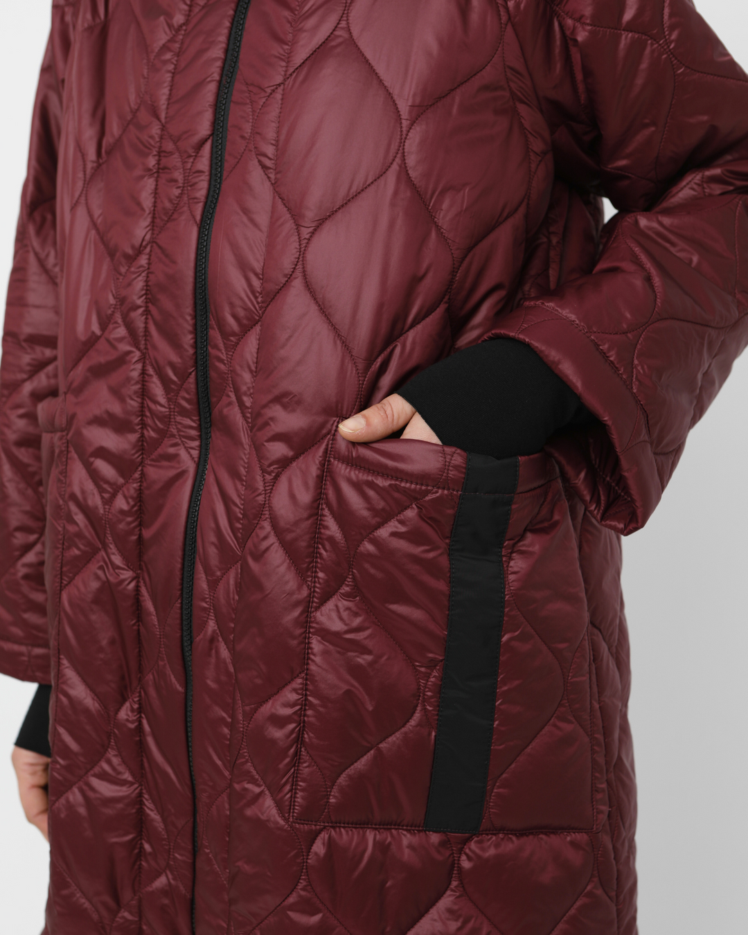 Ozai N Ku Stormborn Puff Coat, Burgundy
