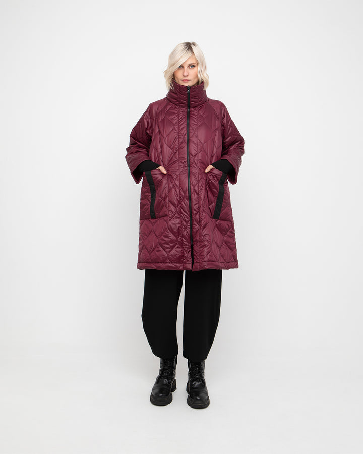 Ozai N Ku Stormborn Puff Coat, Burgundy