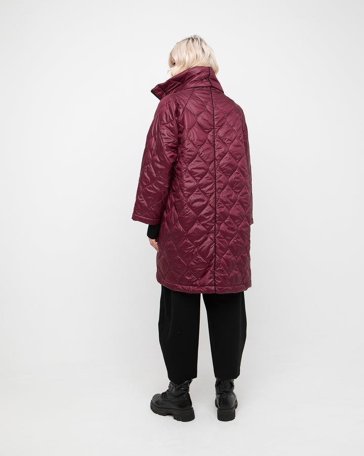 Ozai N Ku Stormborn Puff Coat, Burgundy