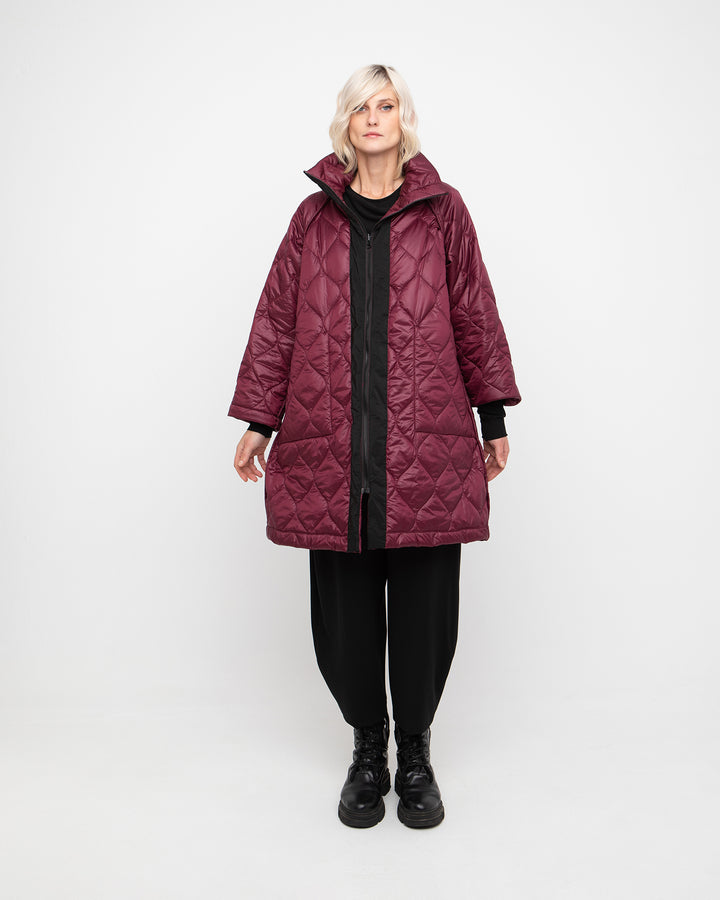 Ozai N Ku Stormborn Puff Coat, Burgundy