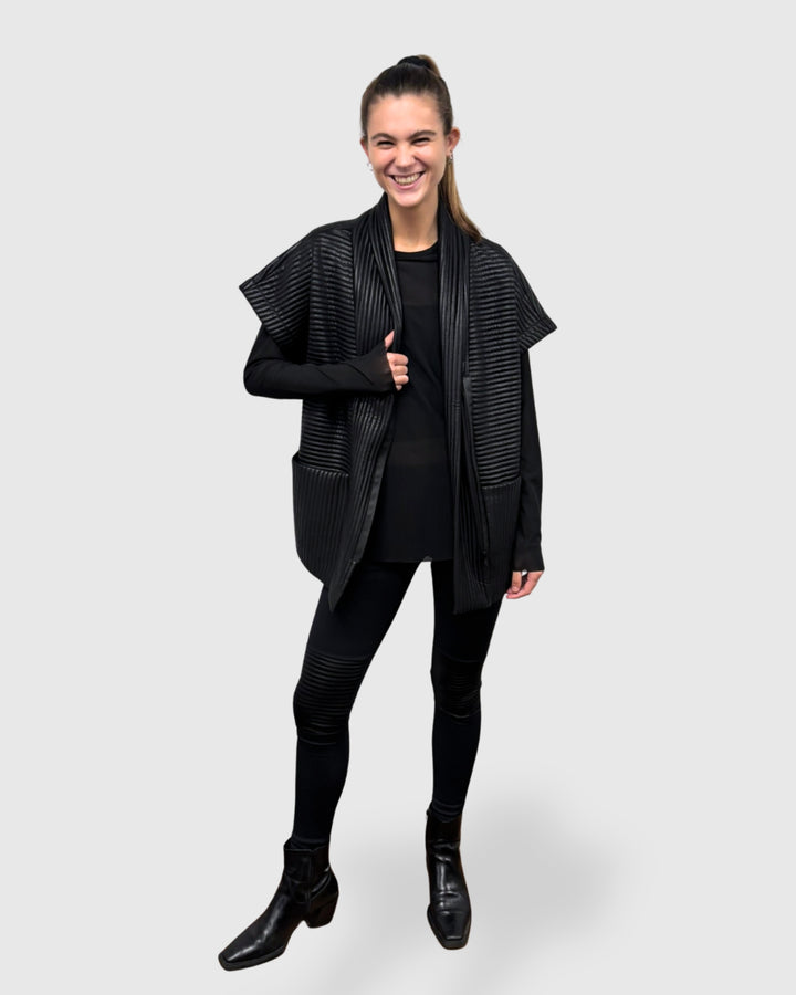 Ozai N Ku Lethe Ribbed Vest, Black