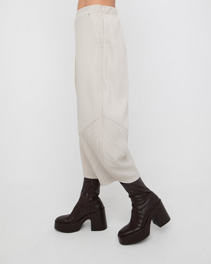 Ozai N Ku Chione Pleated Lantern Pant, Ice