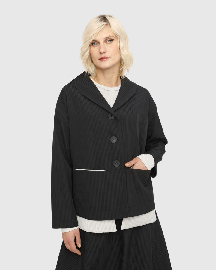 Ozai N Ku Notos Pleated Jacket, Block