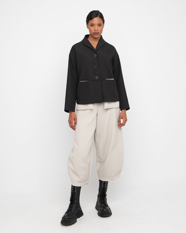 Ozai N Ku Chione Pleated Lantern Pant, Ice