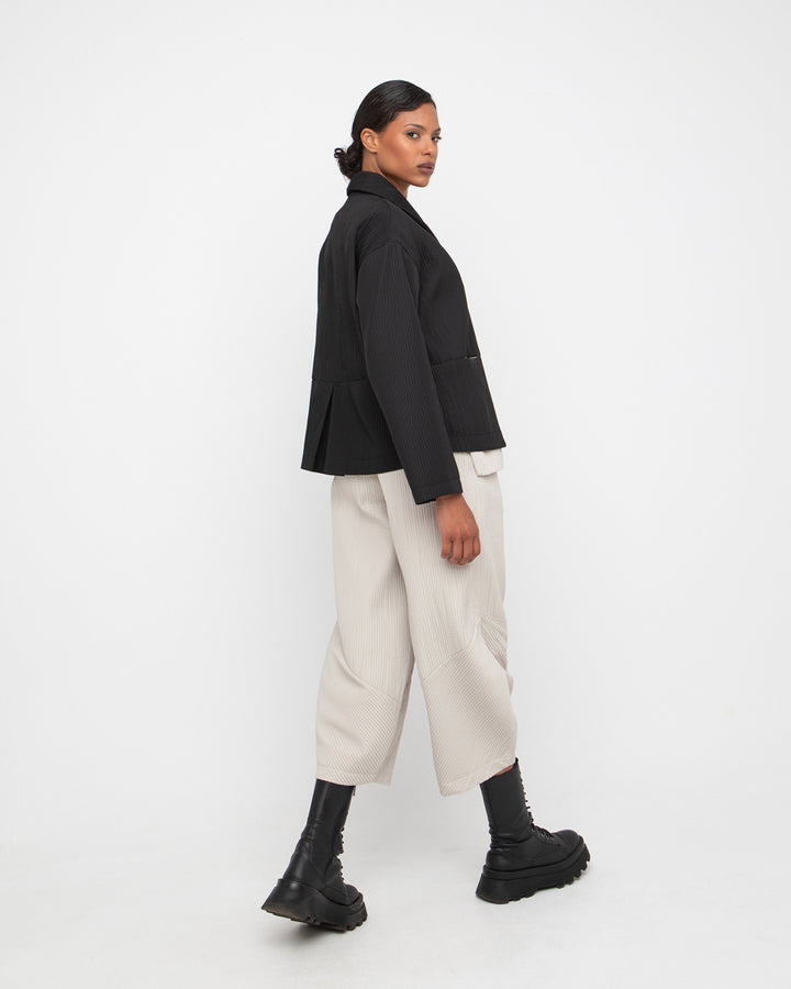 Ozai N Ku Chione Pleated Lantern Pant, Ice