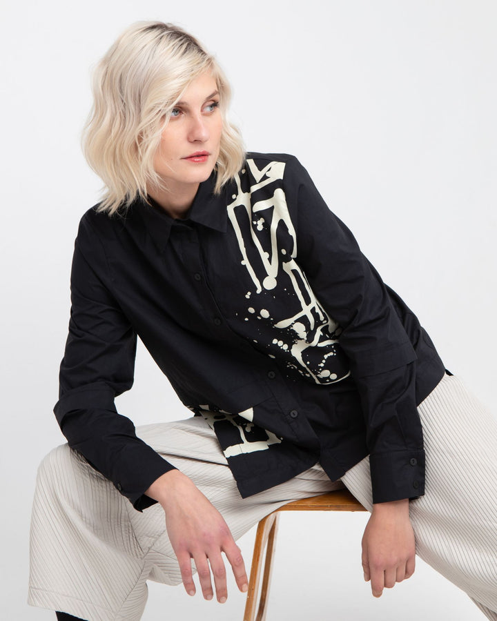 Ozai N Ku Ecliptic Shirt, Black