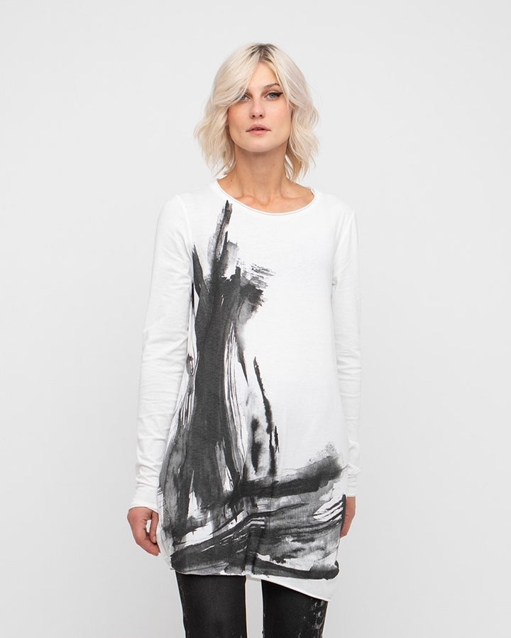 Ozai N Ku Nereid Tunic Tee, White