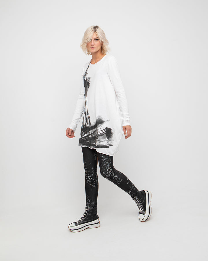 Ozai N Ku Nereid Tunic Tee, White