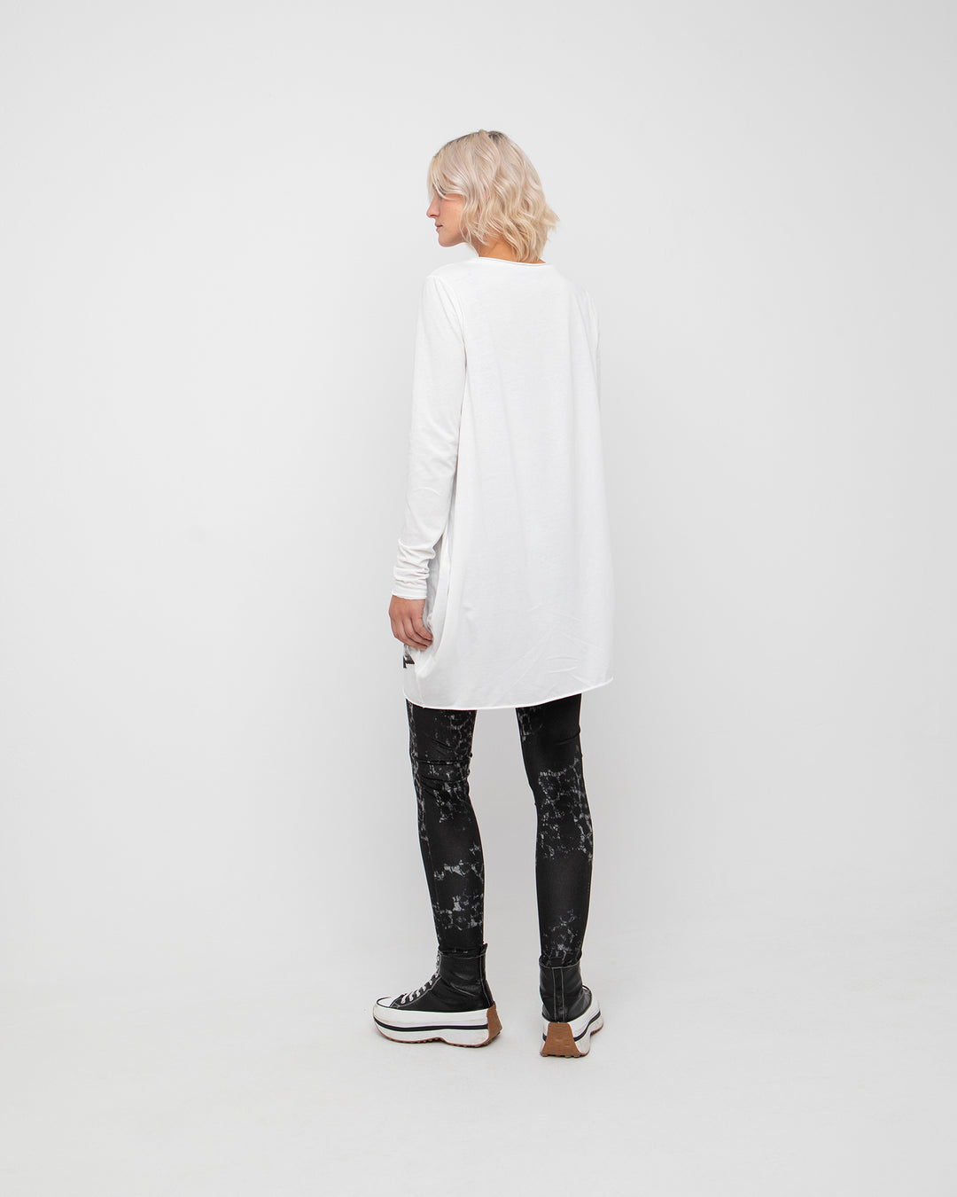 Ozai N Ku Nereid Tunic Tee, White