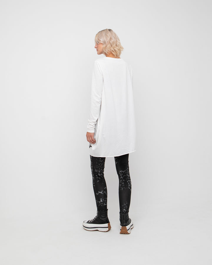Ozai N Ku Nereid Tunic Tee, White