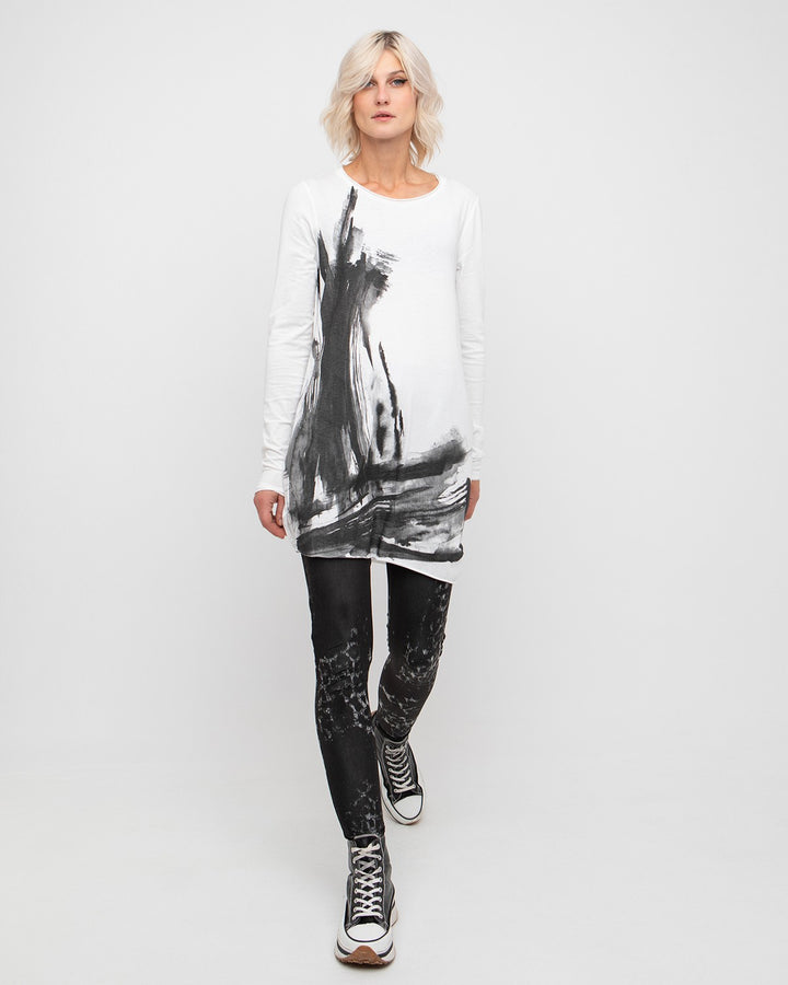 Ozai N Ku Nereid Tunic Tee, White