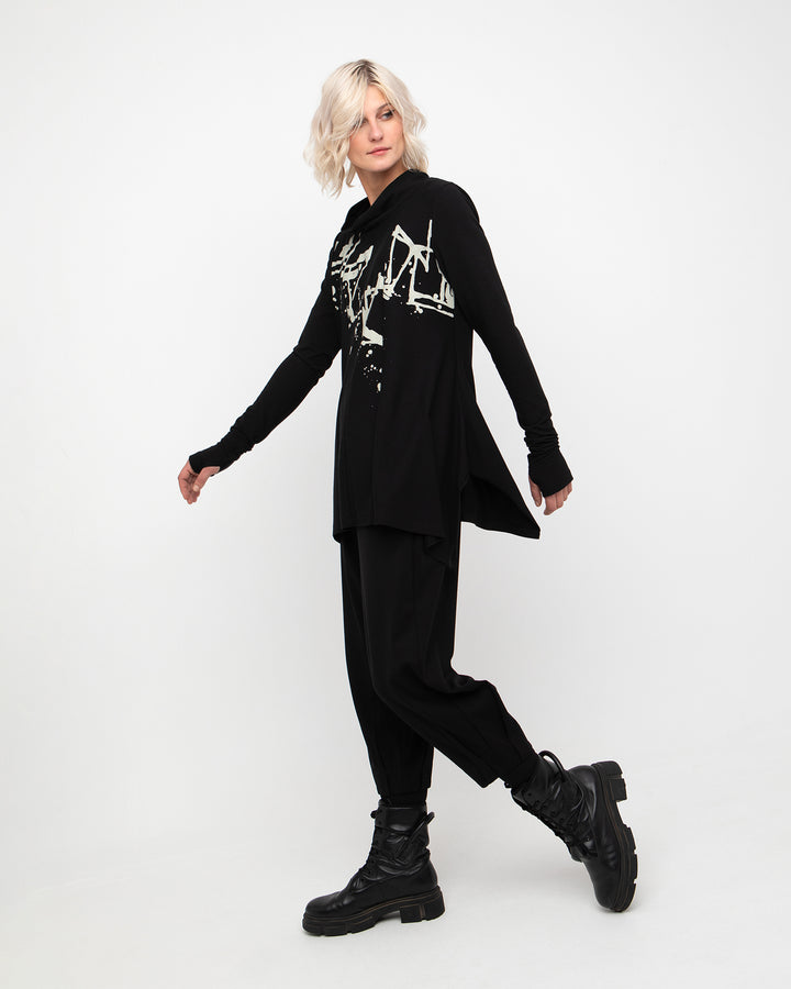Ozai N Ku Zenith Funnel Tunic, Black