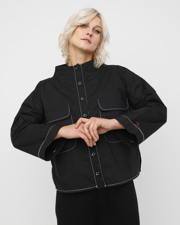 Ozai N Ku Nyx Funnel Shirt, Black