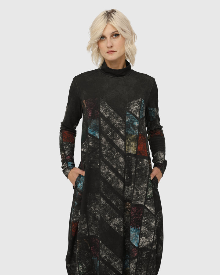 Ozai N Ku Geode Dress, Pavone