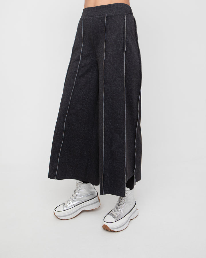 Ozai N Ku Erebus Wide Trouser, Black Denim