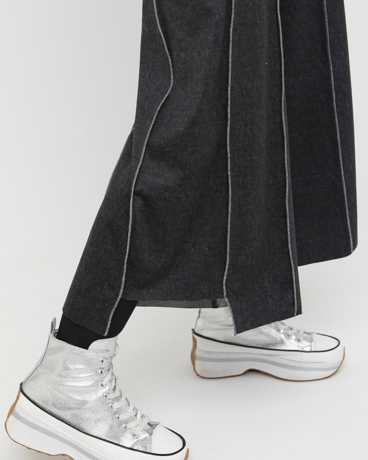 Ozai N Ku Erebus Wide Trouser, Black Denim