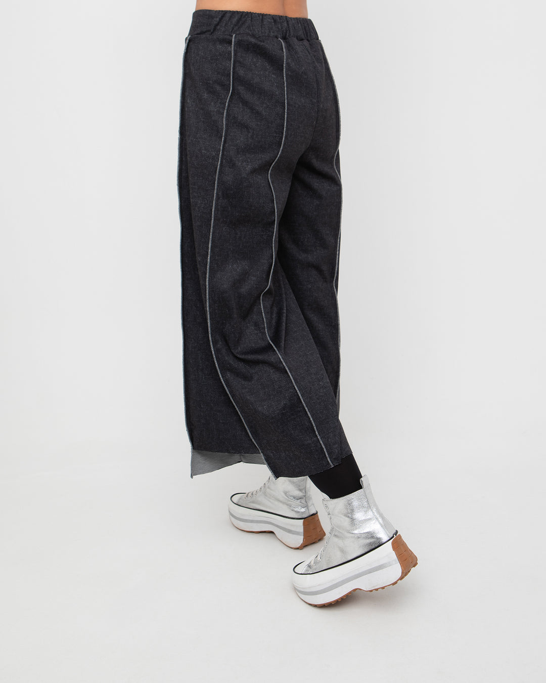 Ozai N Ku Erebus Wide Trouser, Black Denim
