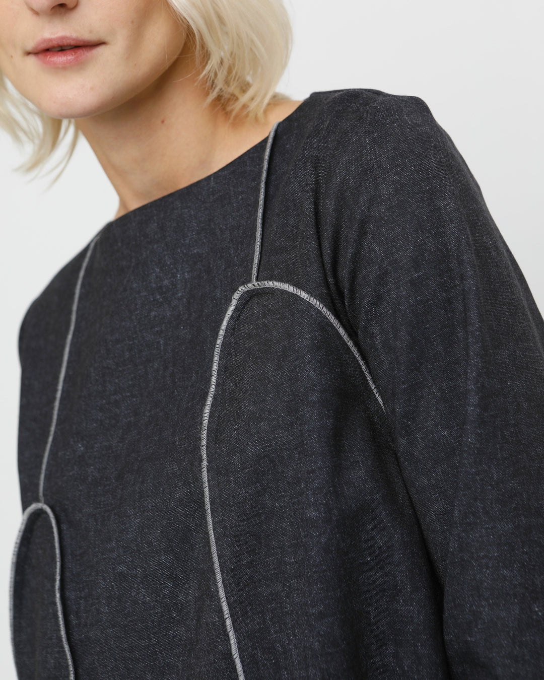 Ozai N Ku Achlys Top, Black Denim