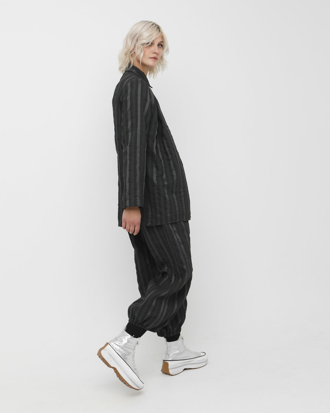 Ozai N Ku Khaos Shirt, Black Stripes