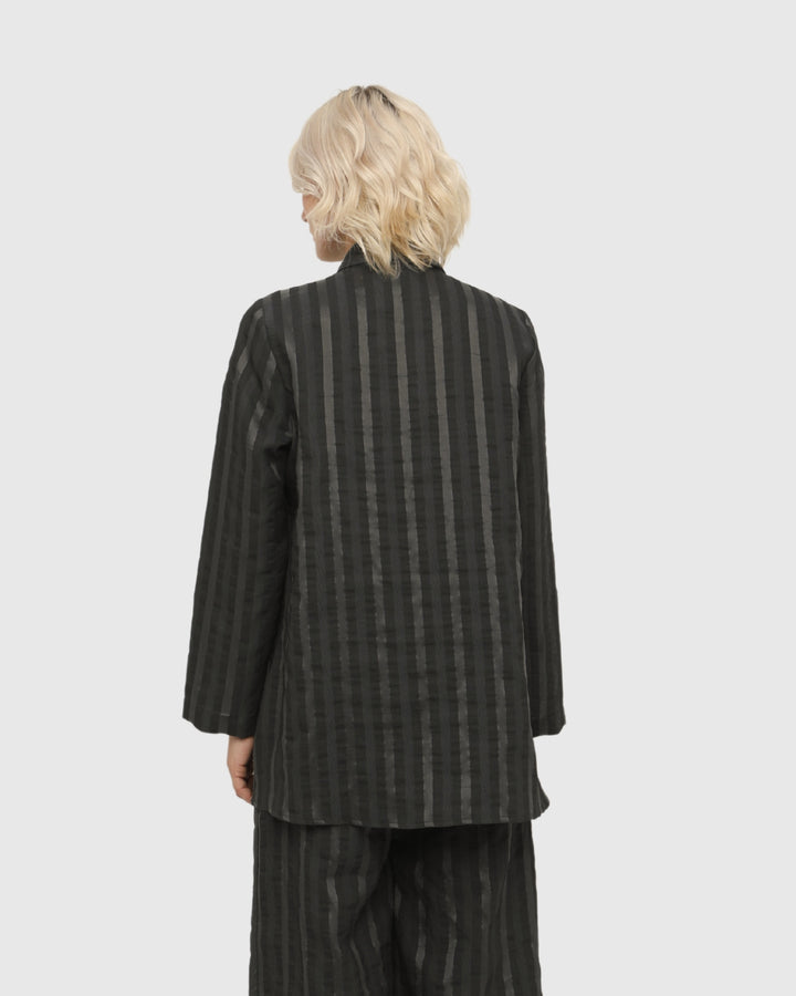 Ozai N Ku Khaos Shirt, Black Stripes