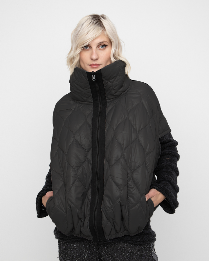 Ozai N Ku Chasm Bubble Reversible Vest, Black